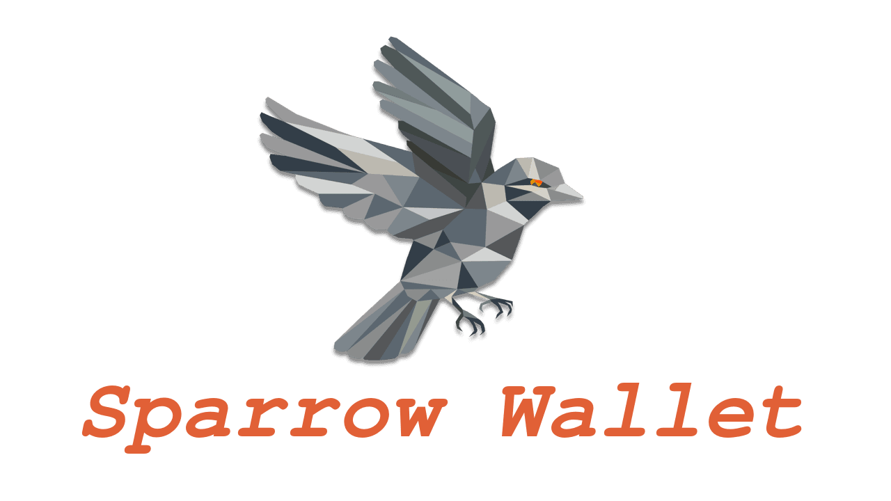 Sparrow wallet logo and text