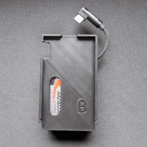 Front view of the MK4 Nomad case with the Coldcard removed