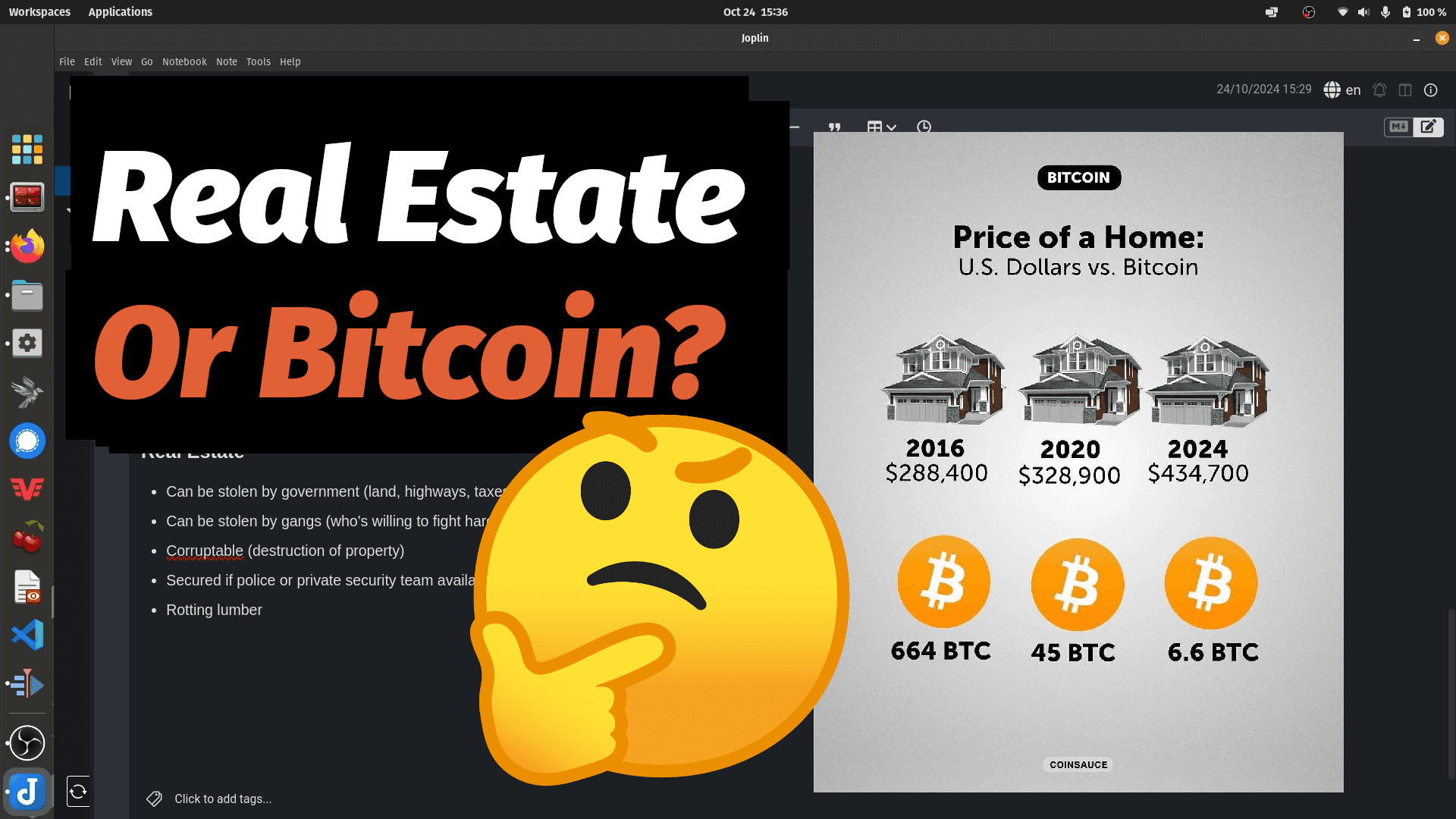 Thumbnail for Bitcoin is safer than Real Estate